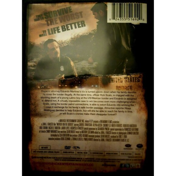 Murder On The Border DVD Movie With Francisco Gattorno & Salvador Pineda - Picture 2 of 2